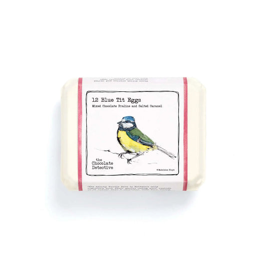 12 Praline and Salted Caramel Chocolate Blue Tit Eggs