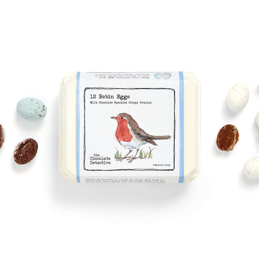 12 Mixed Chocolate Praline & Salted Caramel Robin Eggs