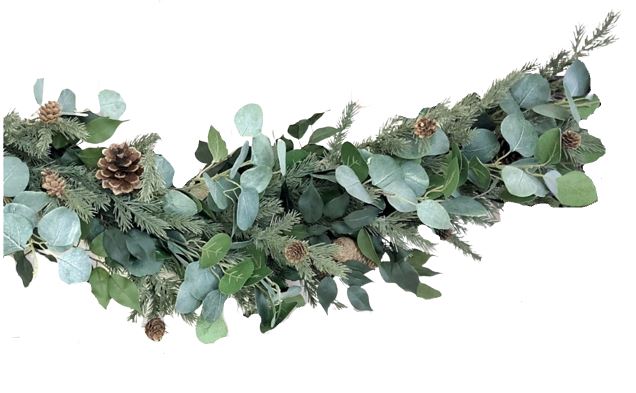 Foliage and Spruce with Cones Garland