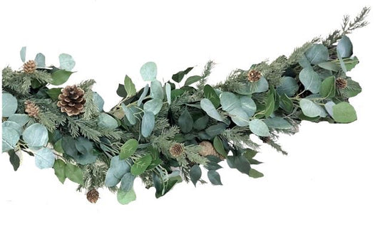 Foliage and Spruce with Cones Garland