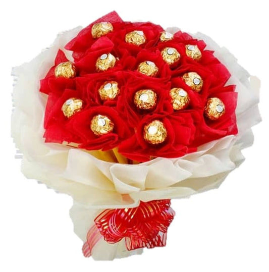 Red and White Chocolate Bouquet